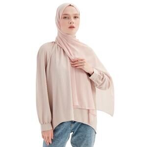 Verona Chiffon Hijab in Dusty Pink, Size OS​​​